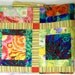 Artsy Modern Lap Quilt or Throw, Kaffe Fassett fabrics 58" X 67"