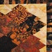 Asian Inspired Batik ethnic wall hanging in Japanese puzzle pattern 36 X 44