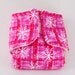 Baby Doll Cloth Diaper - Pink Snow - Size Large