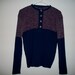 Vintage 70s 80s two tone knit acrylic sweater by Expressions - FREE shipping