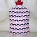 Hot Bottle Cover-Stripes pink and Black