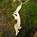 Dancing Hare Pendant, Brass, Free shipping, UK, SquareHare, Vegan