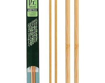 Clover 14 Inch Size 13 Takumi Single Point Bamboo Knitting Needles Part No. 3012-13