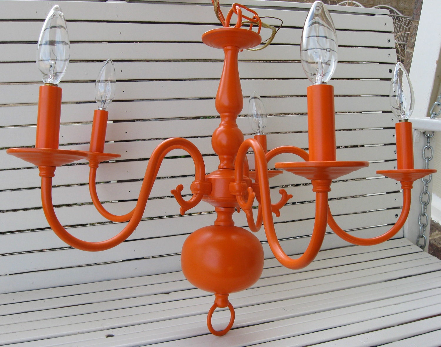 Orange Chandelier