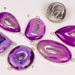 Druzy Connector, Drusy, Gemstone Connector, Agate Druzy, Sterling Silver, MIXED SHAPES, Station Link, Connector Bead, Bezel Set