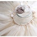 cream and gold newborn tutu and matching headband