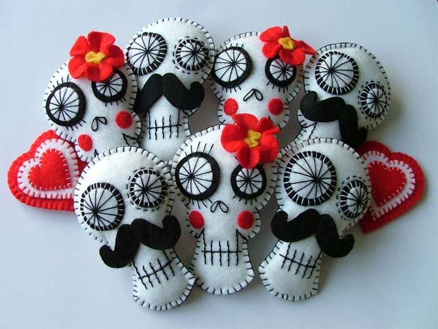 Day Of The Dead Mexican Sugar Skull Garland 3071