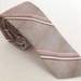 Vintage 1970s Tie // Jack Lang // Pink Beige Gray // Striped 70s // Free Shipping