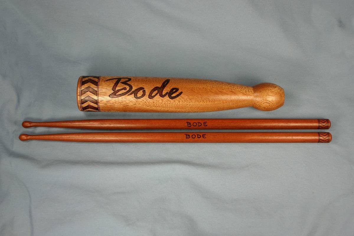 Custom Personalized Drumsticks Drum Sticks Pair Massaranduba