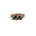 Vintage Bell Trading Company Sterling Silver Turquoise Pinky Ring Size 4