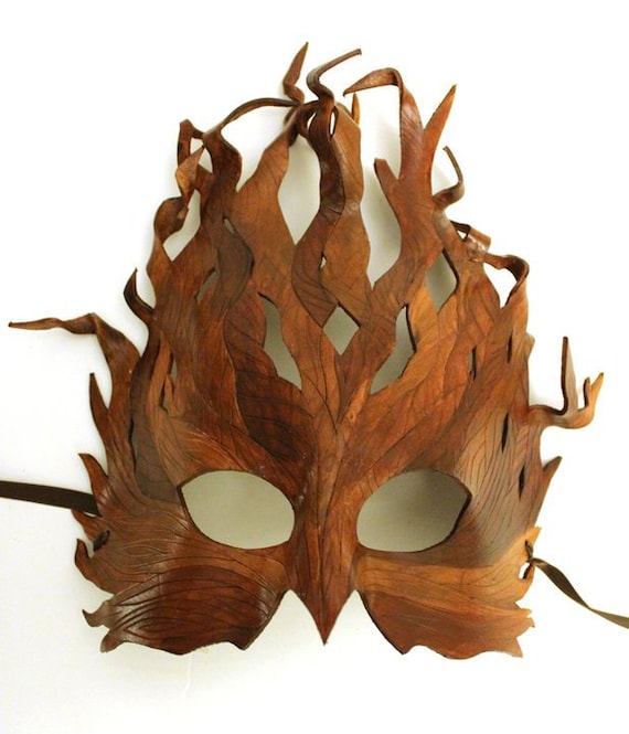 Tree Mask Handmade Leather Mask
