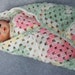 Pink and Green Blanket for Baby Doll or Preemie