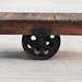 Vintage Industrial Factory Cart Coffee Table - 48L x 27w x 16.5t - very early furniture salvaged repurposed weathered rustic in stock