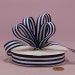 6 or 12 yards of Navy Striped Grosgrain Fabric Ribbons 5/8 inch
