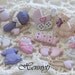 15 pcs Assorted Style Baby Girl Buttons Set 1