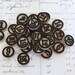 Maya Road - Wood Bingo BLACK Calendar Numbers Vintage Style for scrapbooking cardmaking