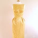 Gold and Amber Vintage Brocade Wiggle Dress - made to measure - by Dig For Victory