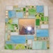 pastel green and blue mosaic stained glass mirror - home decor