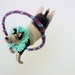 Vintage Appeal Spun Cotton Jack Russell Terrior Circus Agility Dog Hula Hopping Ornament