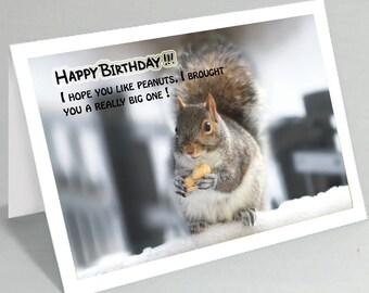 Get Well Soon card Feel better soon card squirrel greeting