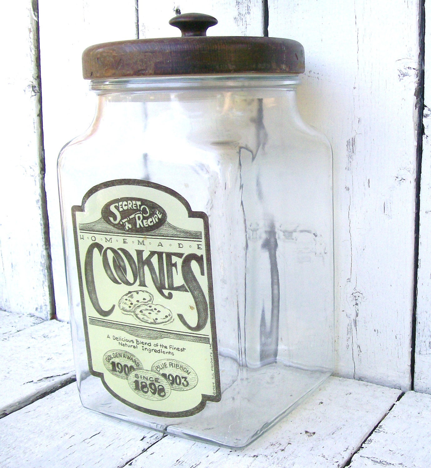 Vintage Glass Cookie Jars 31