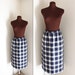 Pendleton Skirt / Wool Skirt / Plaid Checkered Skirt (m-l)