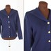 Nautical Cardigan / Navy Sweater / Sailor Cardigan (m-l)