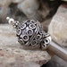 Hair Stick, Big Bali Sterling Silver Beaded Top - Sheri