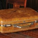 Vintage Amber Brown American Tourister Suitcase