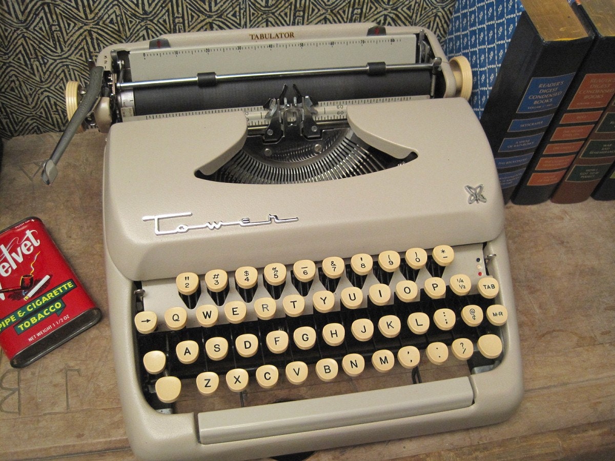 Rare 1959 Sears Tower Tabulator Typewriter plus by AtomicDreams