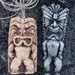 Set of 2 replica Tiki Necklaces from the Brady Bunch and Scrubs televison shows- Hawaiian tiki pendants based on the ones seen in the popular television shows at a low price