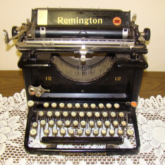 Items similar to Wonderful Antique 1929 Remington Standard Typewriter ...