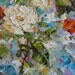 Reserved for Tricia- Original Oil Painting- White Roses- REDUCED PRICE