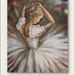 Original Oil Painting-Ballerina - Modern, Contemporary 16x20