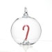 Christmas Glass Ornament, Hand Blown Glass Candy Cane