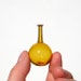 Minature Glass Bottle in Yellow