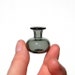 Miniature Vase in Grey, Hand Blown Glass