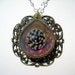 Honey Glass Flower Pendant