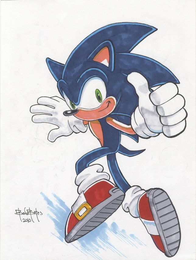 Ben Bates Sonic the Hedgehog Pin-up