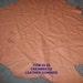 2-22 Leather Cowhide in creamsicle color Reserved for Debra