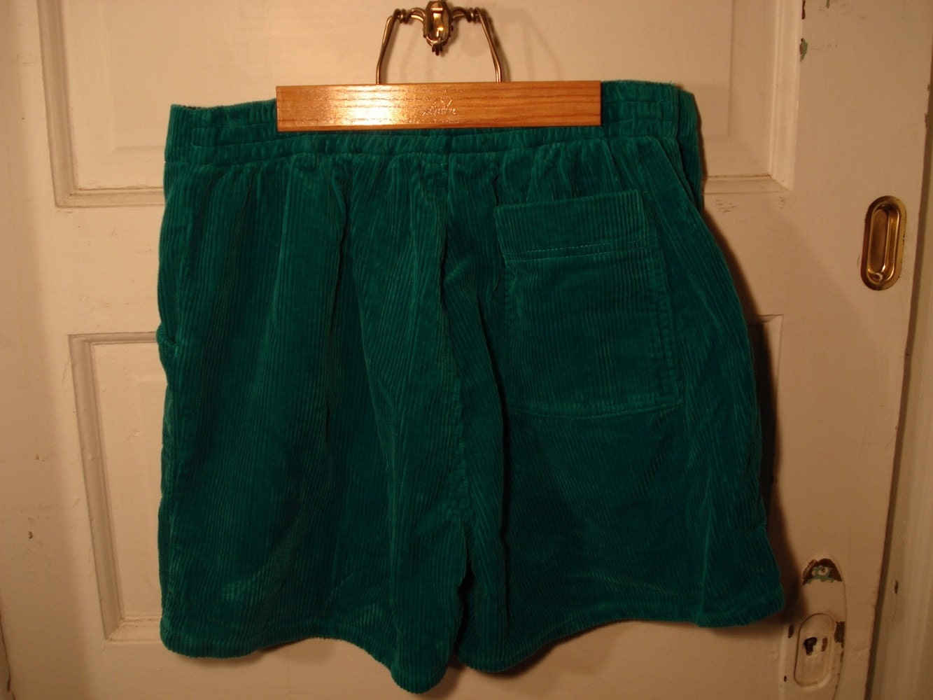 vintage men's teal corduroy shorts 34soft