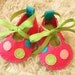 pink and green flats