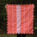 Baby Quilt in Pinks and Orange--- Ready to Ship