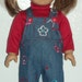 American Girl Doll Clothes - Denim Bibs and Turtleneck