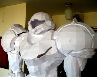 Metroid Papercraft Pattern - Life Sized Samus - Cosplay or Statue