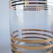Vintage Gold Striped Glasses