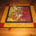 Table Topper, Red and Yellow Flower Garden