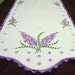 Vintage Crocheted Edge Linen Table Runner 1158