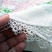 Vintage Pillow Case - CottEmbroidered Tatted Edge Pillowcase 5540 Black Friday / Cyber Monday