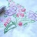 2 Pillow Cases Pillowcases Crocheted Edging and Embroidered - One Damaged 7477